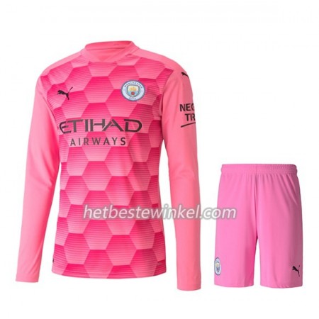 Manchester City Doelman Voetbaltenues Kind Third 2020/21 - LS (+ Korte broeken)